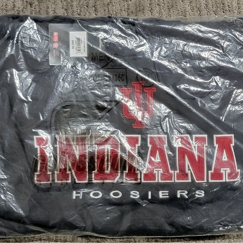 Indiana Hoosiers Football Hoodie Embroidered Men’s XL - Picture 3 of 6